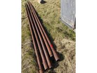 (5) 30 Ft Lengths of 2-3/8 Inch Drill Pipe