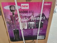 46,000 BTU Stainless Steel Patio Heater 