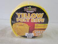 3/8 Inch 250 Ft Yellow Poly Rope