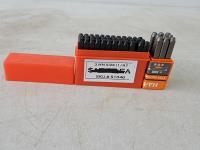 36 Piece Number and Letter Punches (3mm) and 3mm Small Number Punches