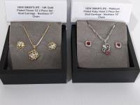 (2) Earring and Necklace Sets