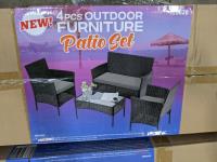 4 Piece Outdoor Furniture Patio Set