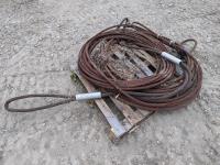 Qty of Steel Cable Slings 