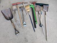 Qty of Garden Tools and Door Hinge Mortising Template