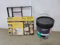5 Gallon Pail of Resisto Foundation Coating and Quikrete Walk Maker