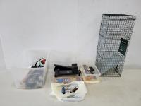 Qty of Gun Cleaning Supplies and Small Animal Trap