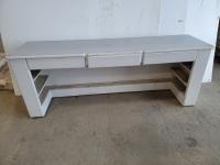 Sewing Table On Casters with 3 Drawers 