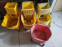 (4) Industrial Mop Buckets