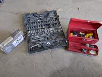 Mastercraft Tool Kit, Battery Tester and Toolbox with Electrical Contents