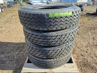 (4) 11R22.5 Truck Tires