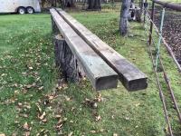 (2) Treated 16 Ft Long 6 X 4 Timbers