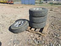 (4) Lt 245/75R17 Tires On Aluminum Rims