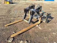 Bobcat Skid Steer Fork and Grapple Assembly