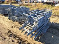 (4) Pallets of Galvanized Scaffolding Uprights