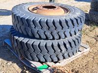(2) Firestone 11.00 22Ml Super Rock Grip Tires