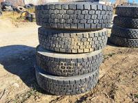 (4) Michelin 11R22.5 X-Line Tires