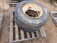 (2) 10.00-20 Good Year Tires On Steel Rims