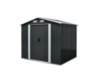 TMG Industrial TMG-MS0608 6 Ft X 8 Ft Galvanized Metal Shed