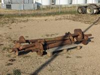 (6) 12 Inch Screw Piles with 3.5 Inch Center Pipe 10± Ft Long, (6) 48 Inch Pile Insert Beam Stand