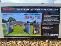 Diggit MSC2030F 20 Ft X 30 Ft Metal Garage Carport