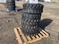 (4) Highsing 12/16.5R 12 Ply Skid Steer Tires