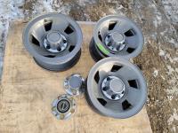 (3) Ford F150 15 Inch 5X5.5 Bolt Rims with (5) Center Caps 