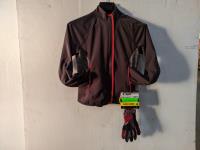 Sea-doo Element Riding Jacket Size Mens Medium and Gloves Size Small