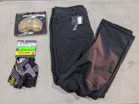 Can-Am Windproof Pants Size 38, Sea-Doo Gloves Size 2XL and Revolver Lens