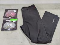 Can-Am Windproof Pants Size Mens 36 and (2) Revolver Lenses