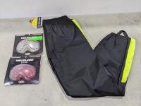 Can-Am Rain Pants Size 3XL and (2) Revolver Lenses