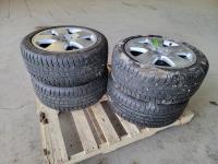 (4) Michelin Pilot Alpine 245/45R18 Tires on 5 Bolt Rims