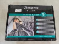 Beautyrest Black 15 lb Weighted 48 Inch X 72 Inch Blanket