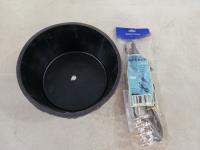 Small Rubber Feed/Water Bowl and 10 Inch Immersion Water Heater 