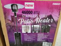 46,000 BTU Stainless Steel Gas Patio Heater 