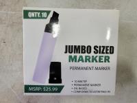 (10) Jumbo Sized Markers 