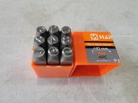 Harden 9 Piece Steel 10 mm Number Punches