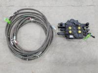 Husco Two Spool Electric Over Hydraulic Valve Bank, Hoses and Fittings