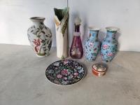 Qty of China Plate and Vases 