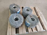 (4) Rolls of Gaucho 20 High Strength Barbed Wire 