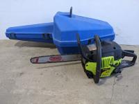 Poulan P3314 Chainsaw and Husqvarna Case