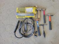 Qty of Welding Rod, Arc Welding Cables and Hammers