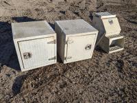 (3) Aluminum Tool Boxes