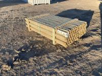 (78) 3.25 X 7 Ft Pointed Treated Posts