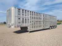 2009 Wilson 53 Ft Quad/A Aluminum Cattle Liner Trailer