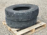 (2) Michelin 11R22.5 Tires