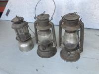 (3) Kerosene Lamps 