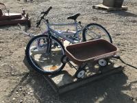 (3) Bicycles w/ Wagon 