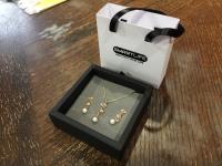 18K Gold Plated 2 Piece Fawn Pearl Jewellery Set 