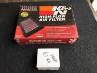 K&N High-Flow Air Filter w/ Lug Nuts 