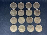 (16) 1989 Canadian Dollar Coins